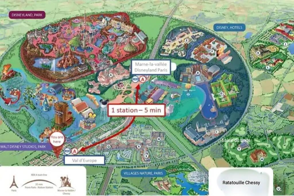 Disney Ratatouille Paris 5Mn Park & Val D'Europe Chessy  Eksteriør billede